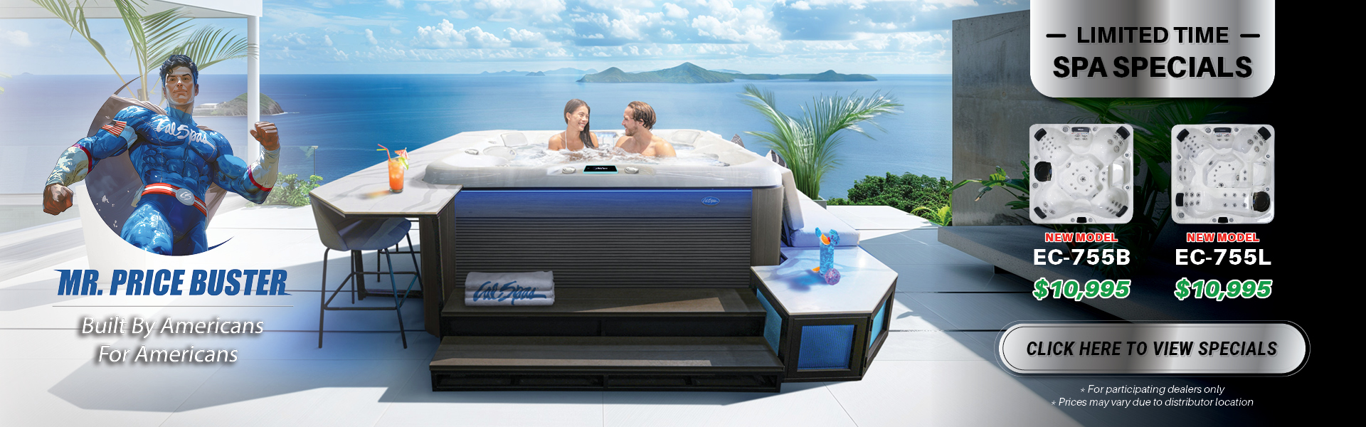 Calspas hot tub being used in a family setting - San Buenaventura
